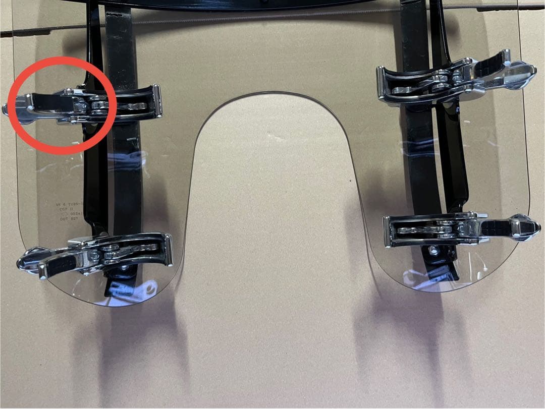 ハーレー純正デタッチャブルウインドシールド