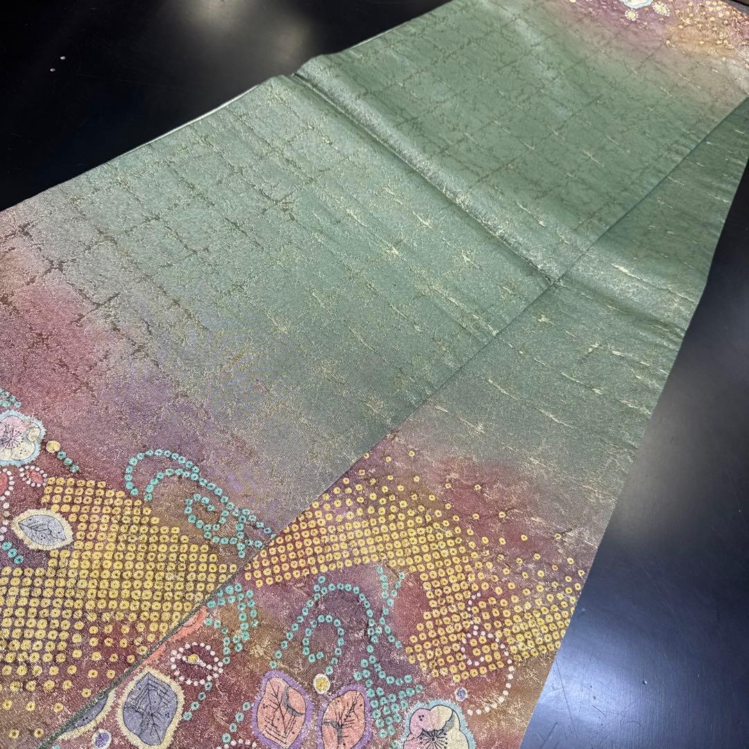 11-80 袋帯 美品 正絹 着物 辻ヶ花