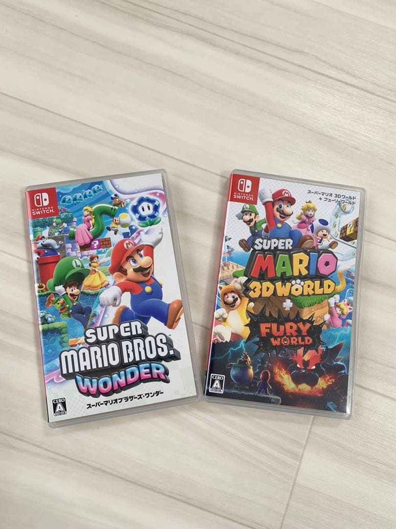 美品switchスーパーマリオブラザーズワンダー&3Dワールドフューリーワールド