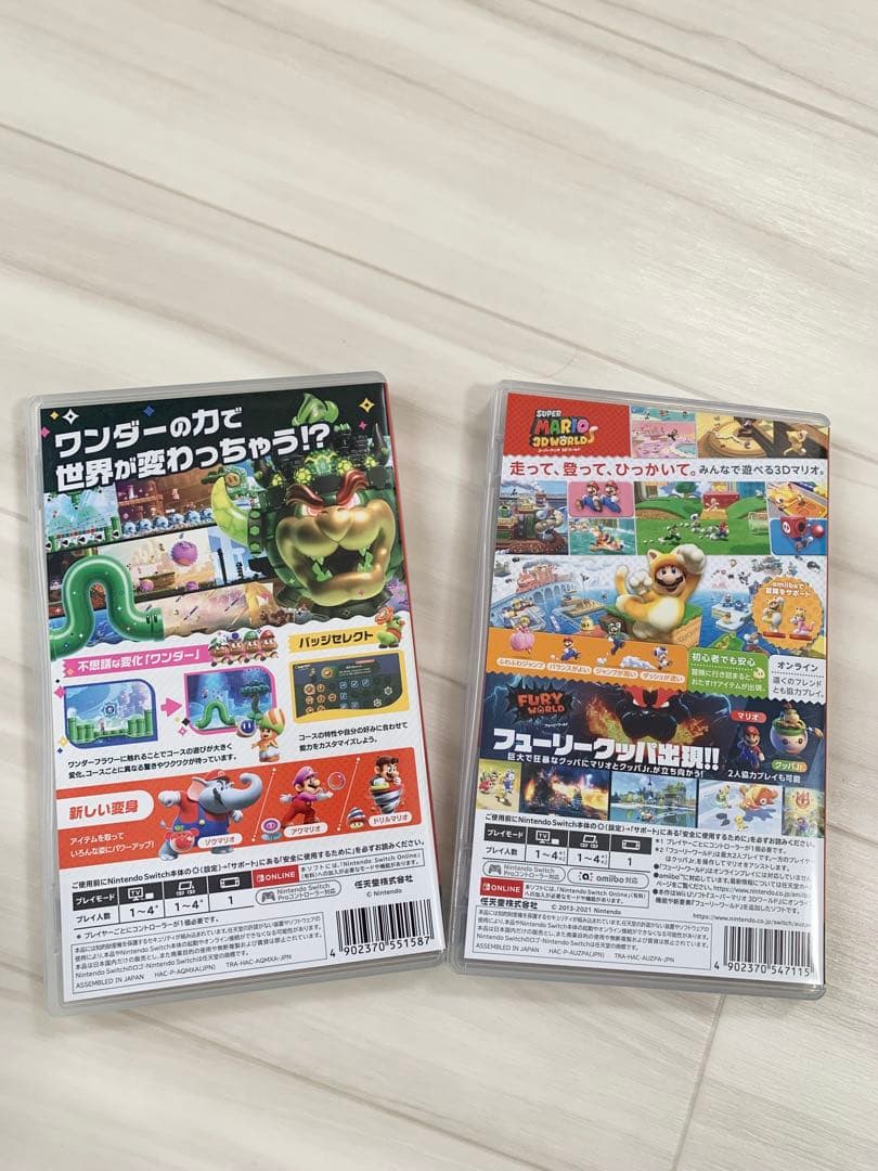 美品switchスーパーマリオブラザーズワンダー&3Dワールドフューリーワールド