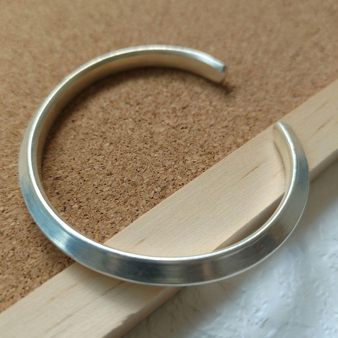 yks3【新品現地買付】カレンシルバー バングル/シンプル/高純度/重度