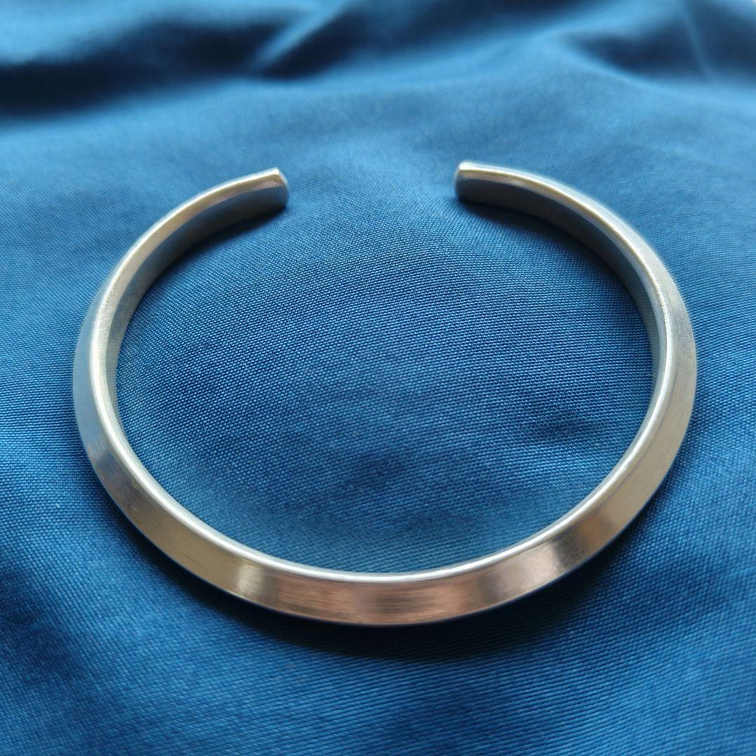 yks3【新品現地買付】カレンシルバー バングル/シンプル/高純度/重度