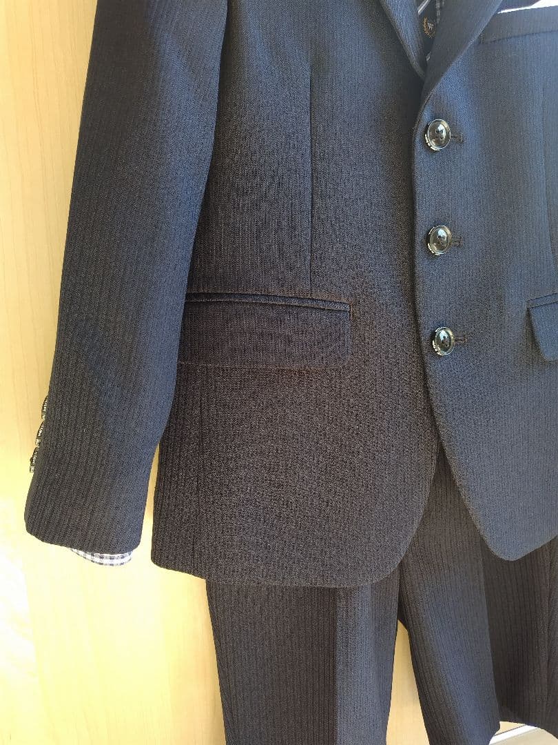 【大幅再値下げ】【スーツ6点セット】120cm ネイビーストライプ