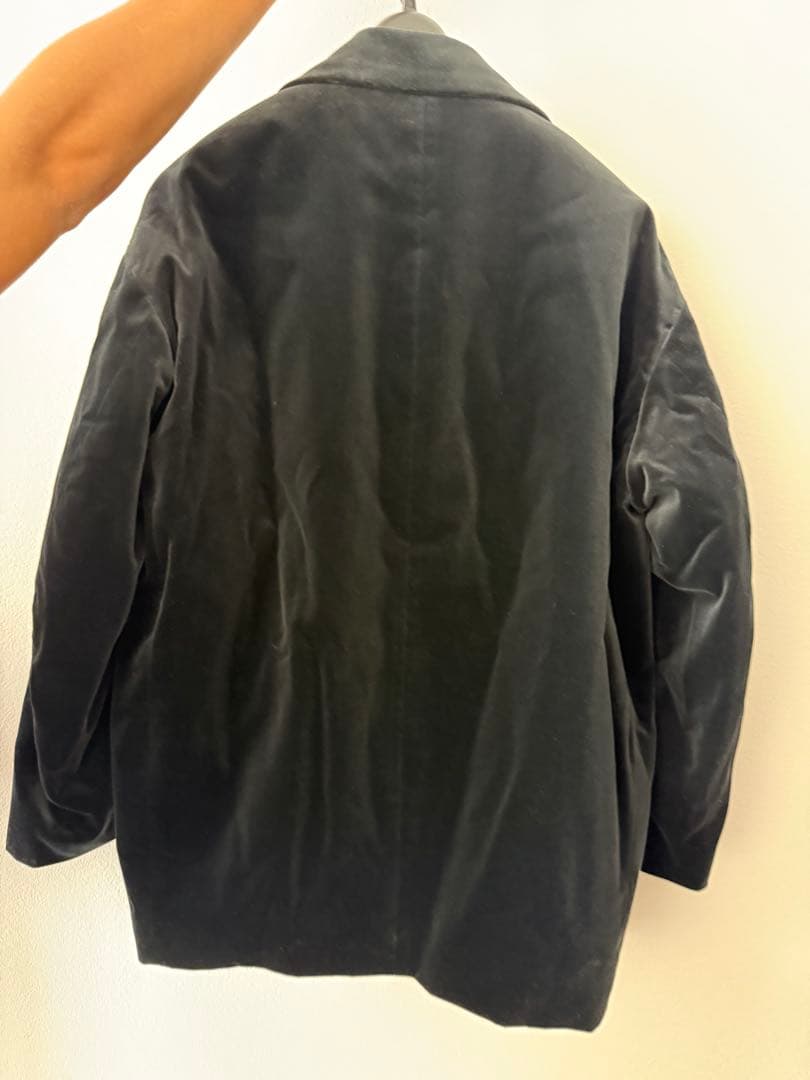 MYWEAKNESS ベルベットジャケット ブラック