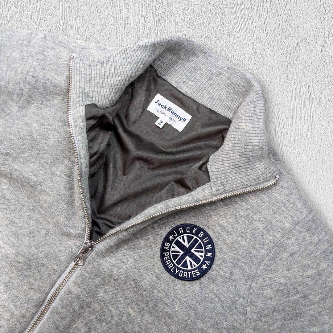 JACK BUNNY ジャックバニー 裏地付ウール混 ニットジャケット サイズ2
