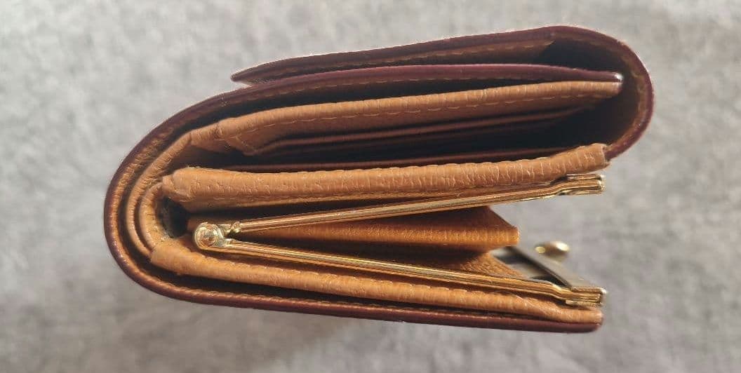 Vivienne Westwood キャメル　三つ折り財布　がま口財布