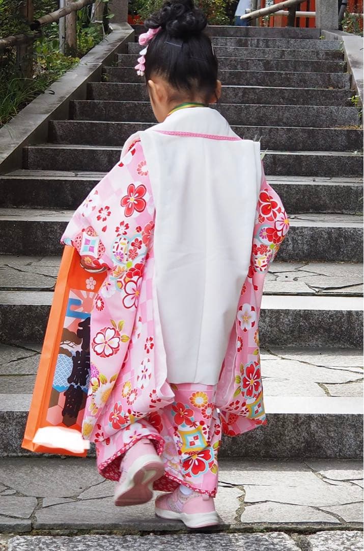 最終値下げ　七五三3歳 被布セット ピンク 式部浪漫