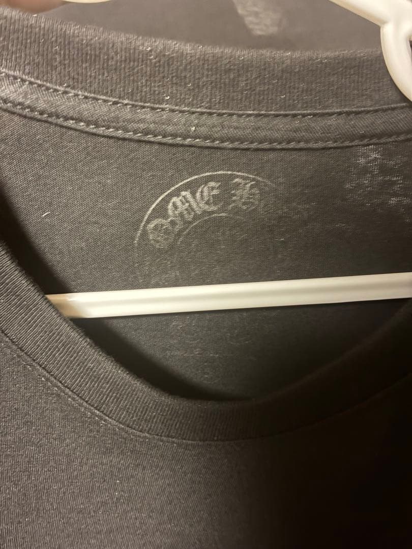 クロムハーツ 袖フローラルバックホースシュープリントジップ長袖カットソー