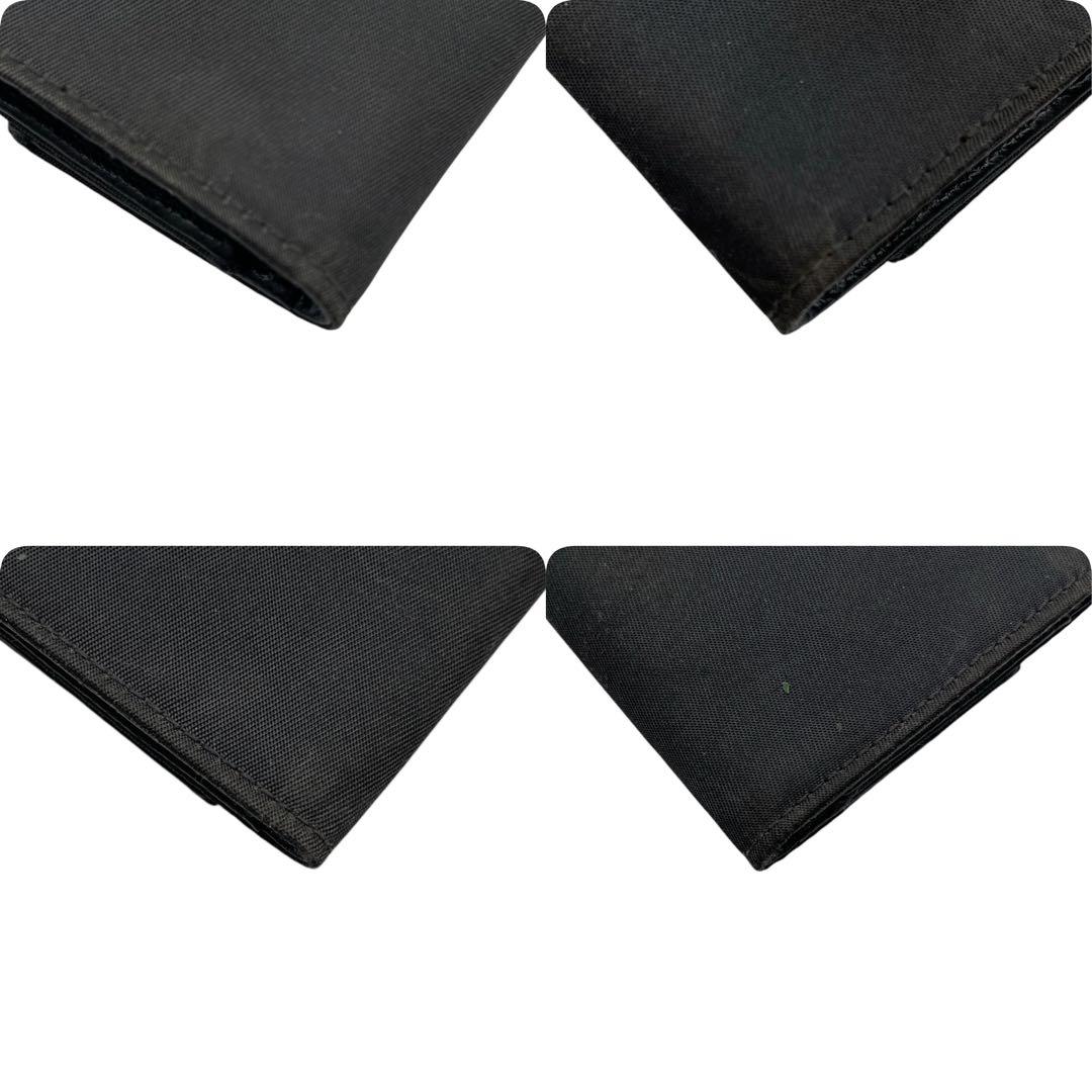 【美品】PRADA プラダ キーケース 黒 リモンタナイロン × サフィアーノ