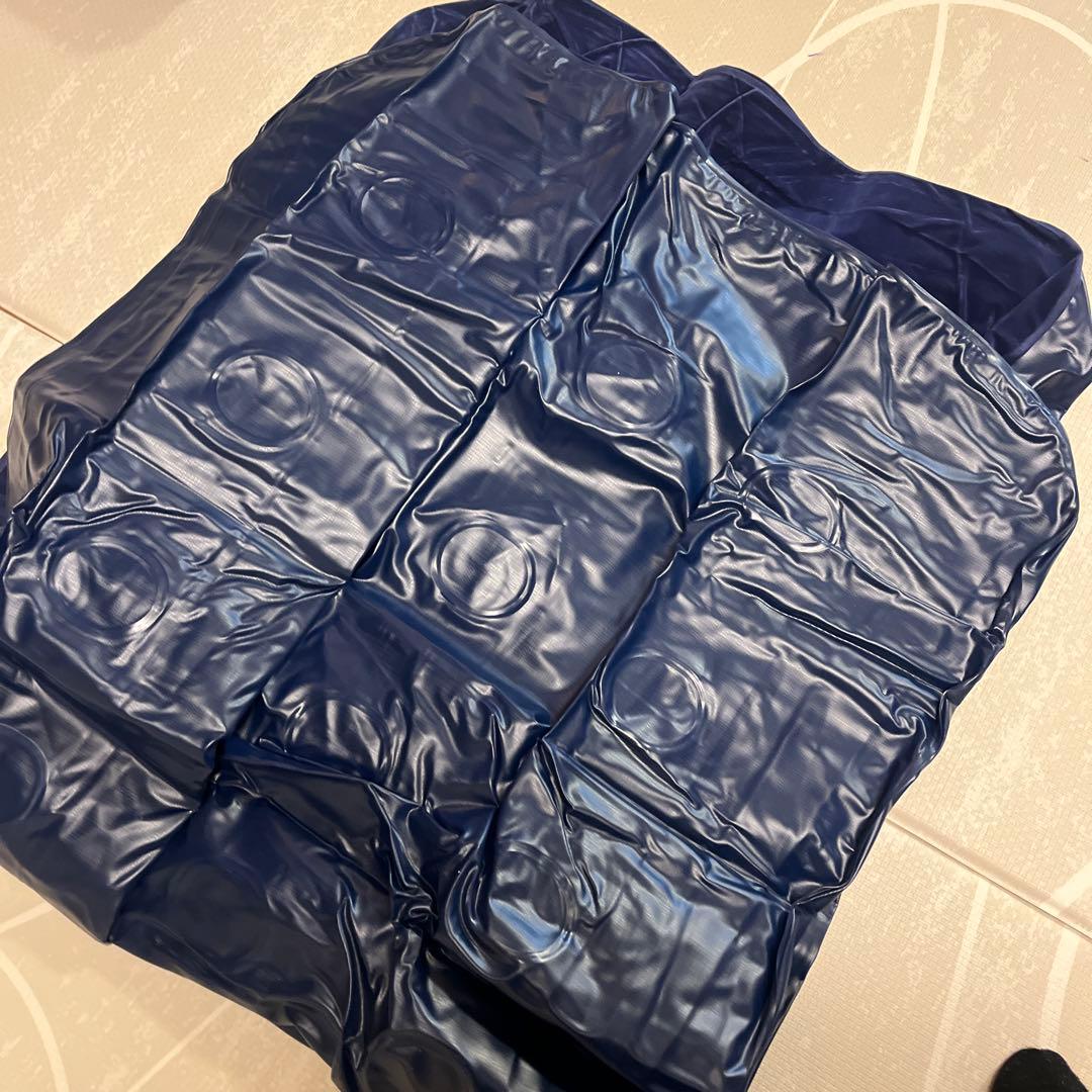 ネイビー エアマットレス PVC製2個