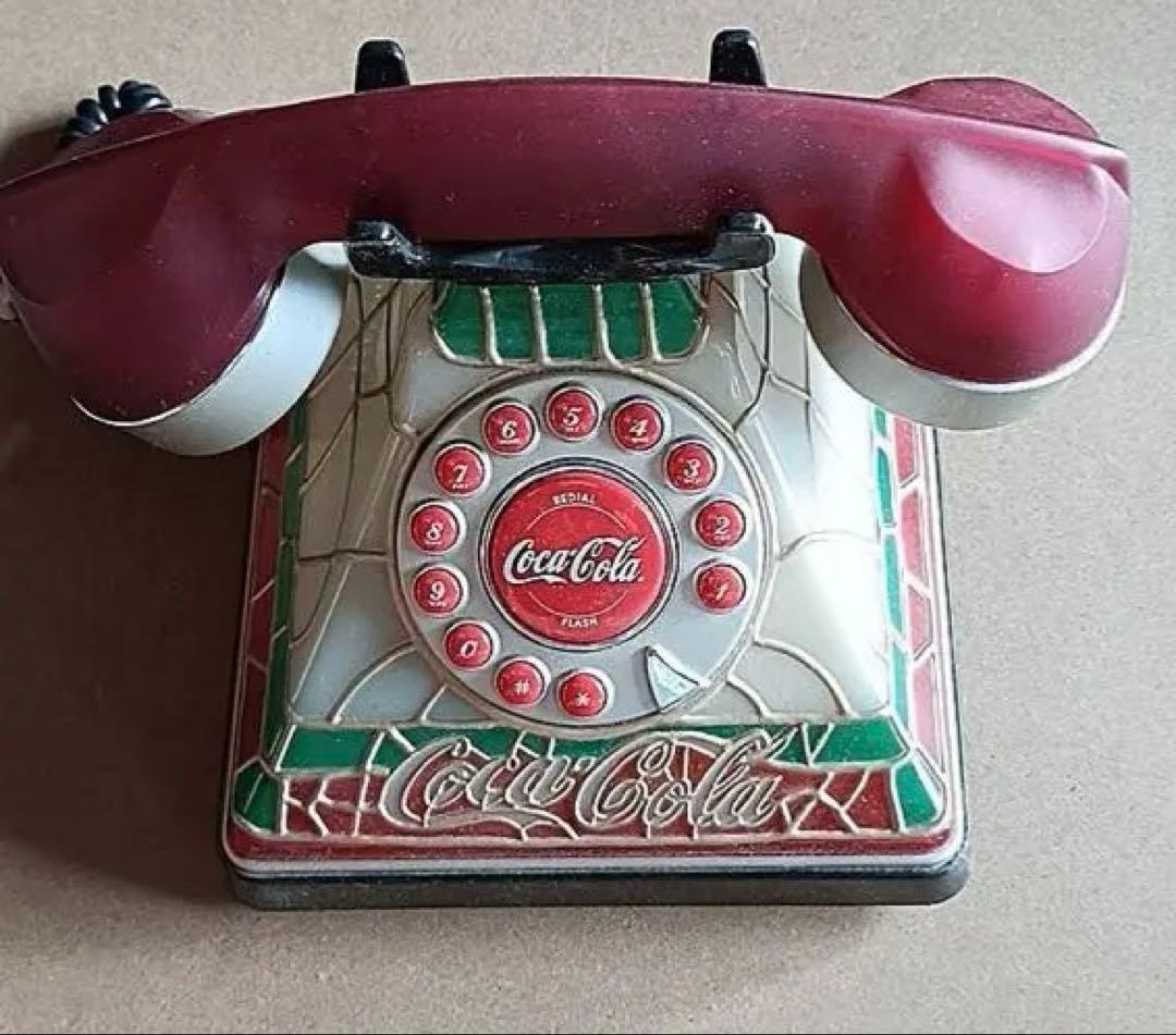 ステンドグラス風 コカコーラ 電話機