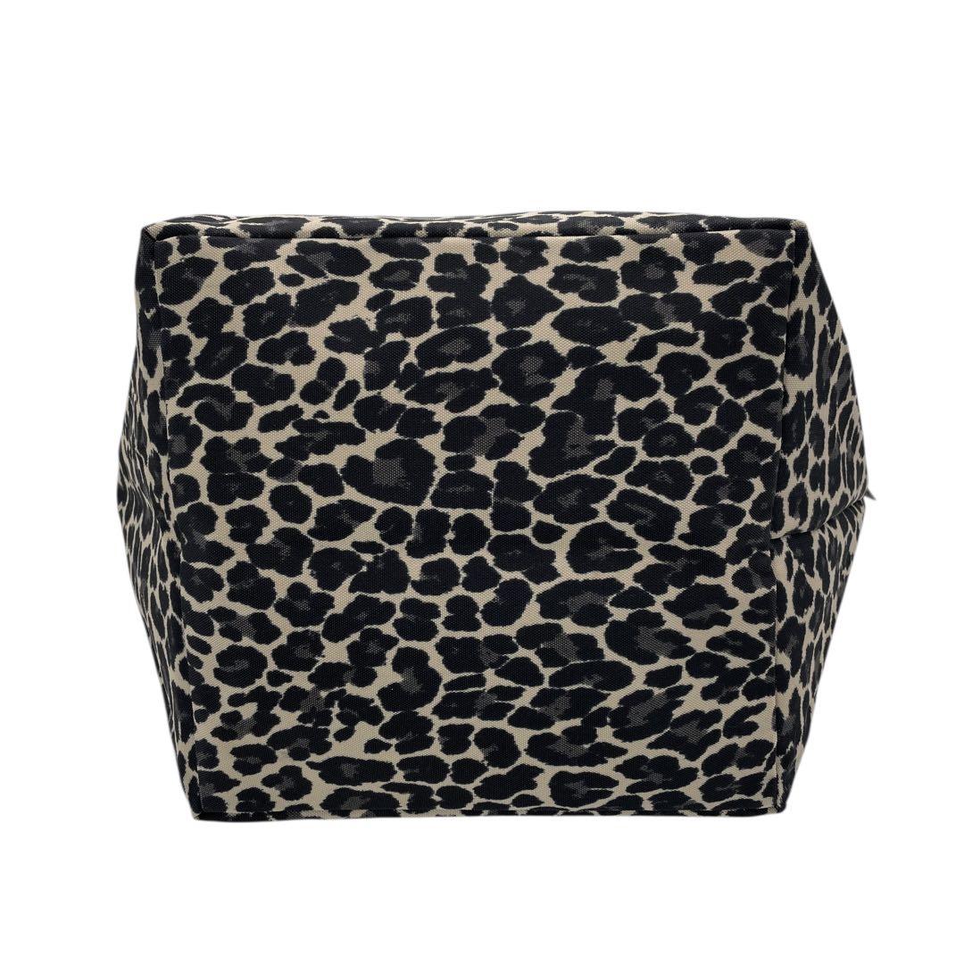 エルベシャプリエ 舟型トートバッグ Mサイズ パンサーブラン レオパード柄