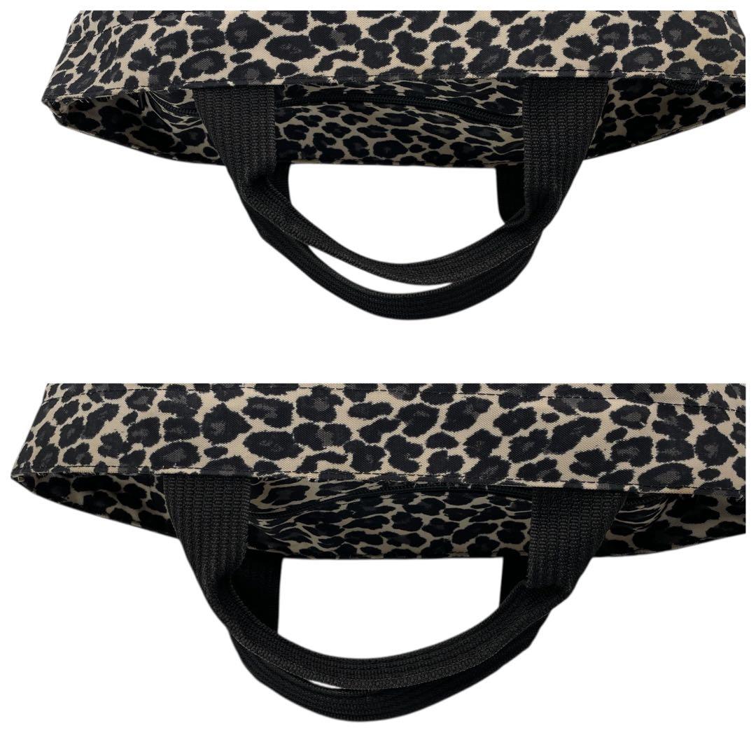 エルベシャプリエ 舟型トートバッグ Mサイズ パンサーブラン レオパード柄