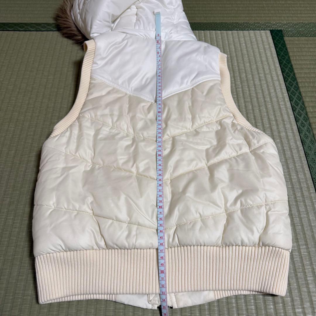 Nike ファー　ダブルジップダウンベスト　y2k 2000年代