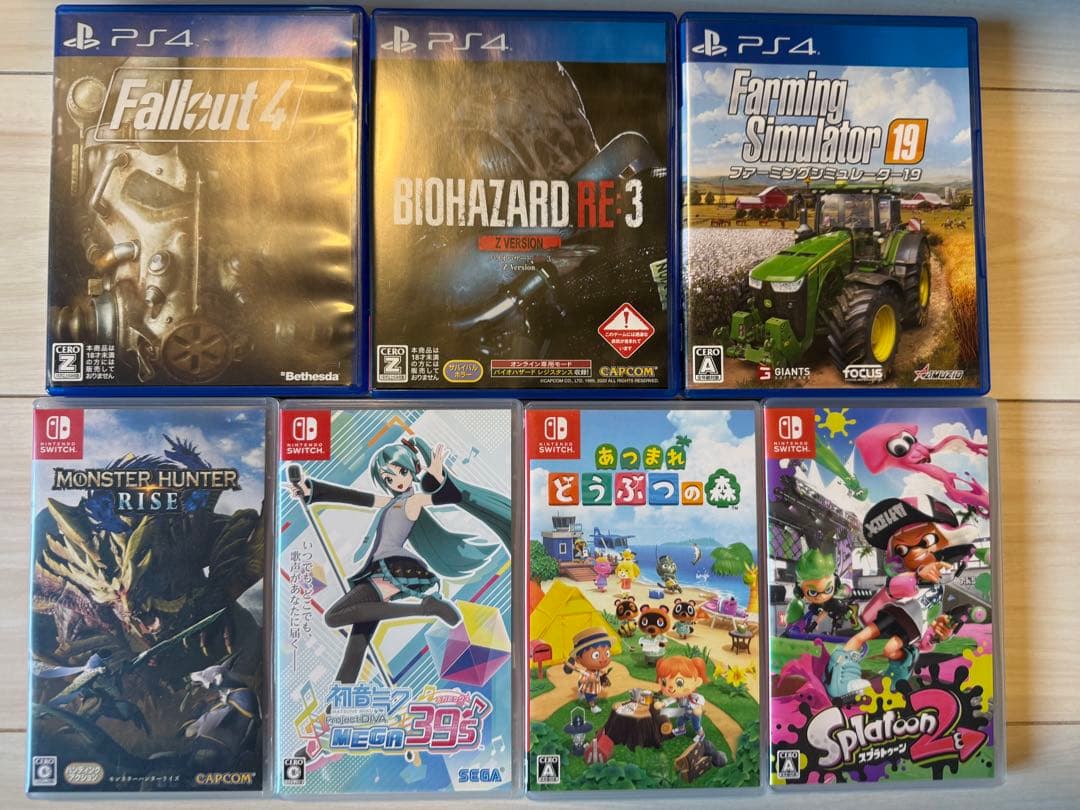 PS4 Nintendo Switch ゲームカセットセット