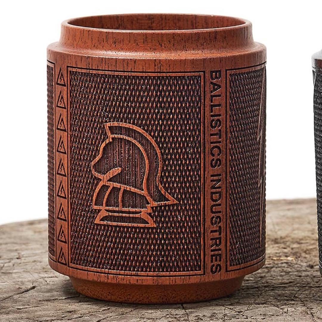 新品 BALLISTICS チェッカリング カップ ウレタン仕上げ ブラウン