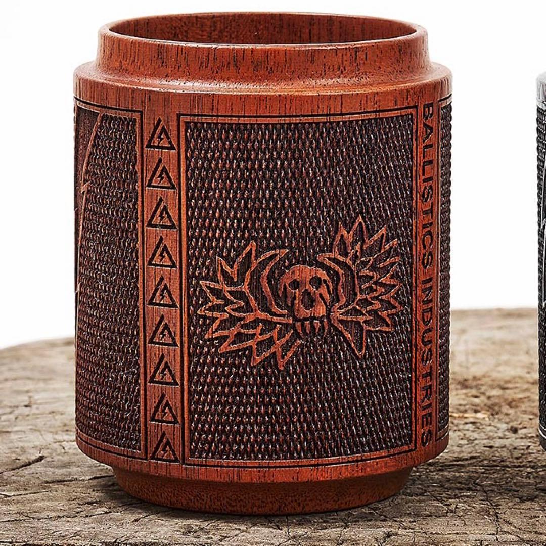 新品 BALLISTICS チェッカリング カップ ウレタン仕上げ ブラウン