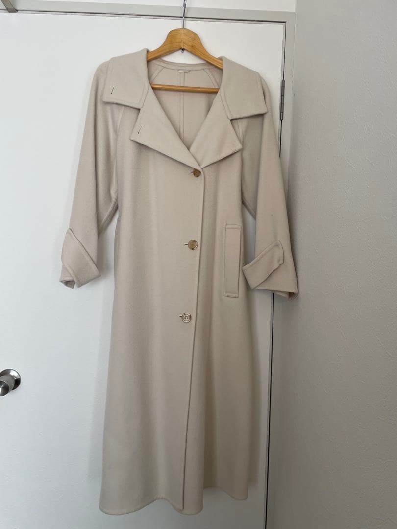 【超美品】snidel / スナイデル ウロコカシミヤロングコート 23AW