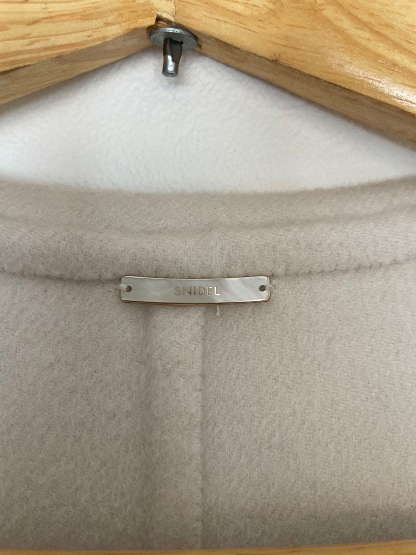 【超美品】snidel / スナイデル ウロコカシミヤロングコート 23AW