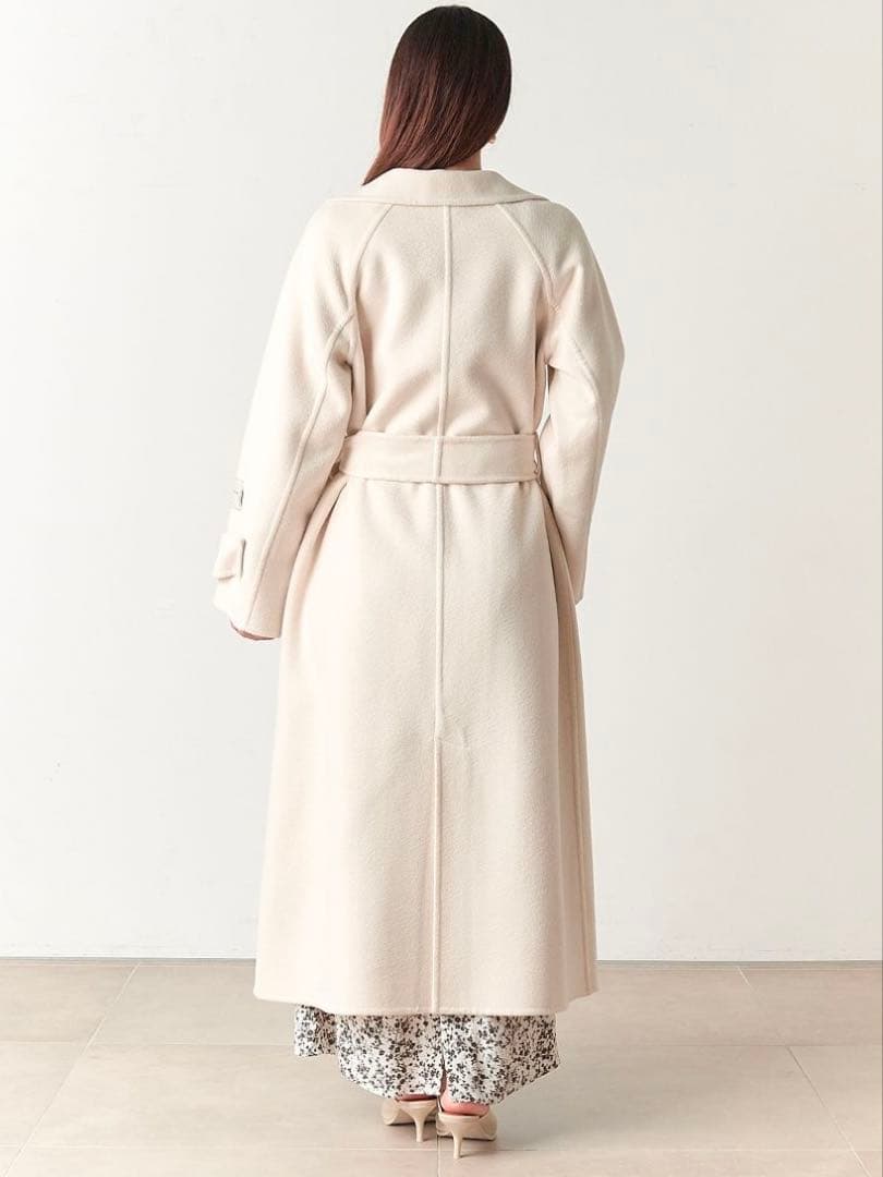 【超美品】snidel / スナイデル ウロコカシミヤロングコート 23AW