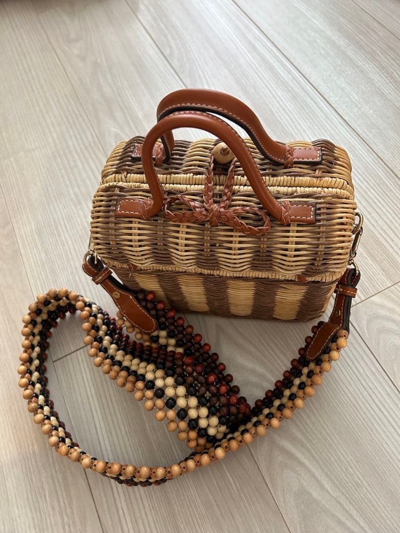 【ULLA JOHNSON】ストラップ付きかごバッグ