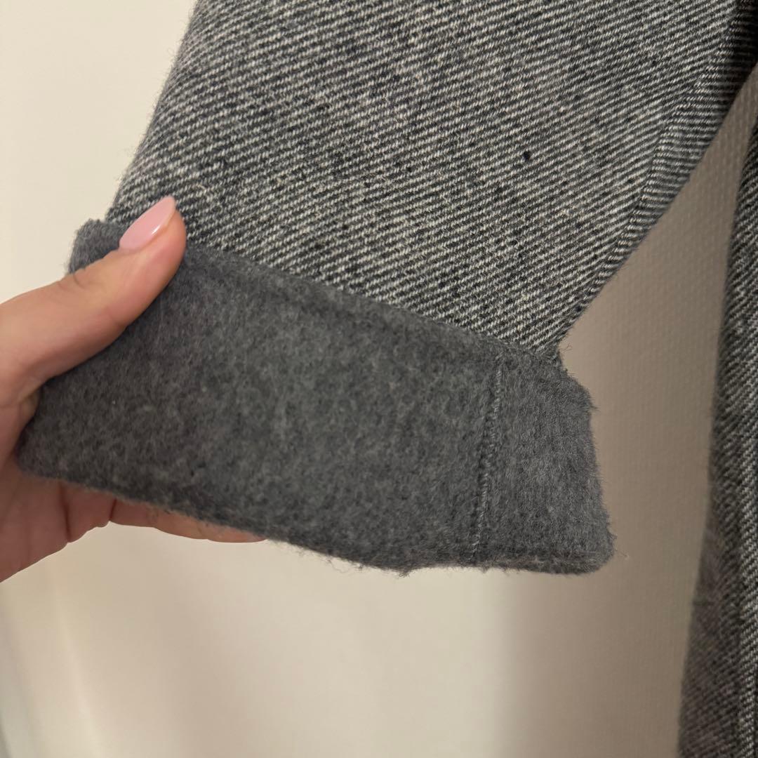 完売商品　N.O.R.C ジーロンウールシルクネップリバーコート