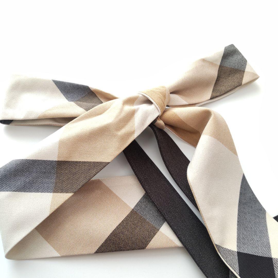 25SS 美品 ブルーレーベルクレストブリッジ ショルダーリボンロングワンピース