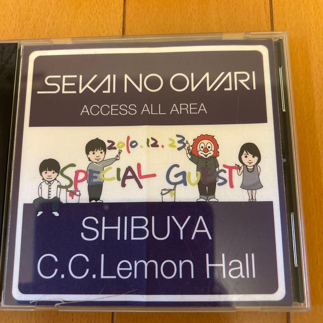 【希少】SEKAI NO OWARI 2010.12.23 渋谷ライブDVD