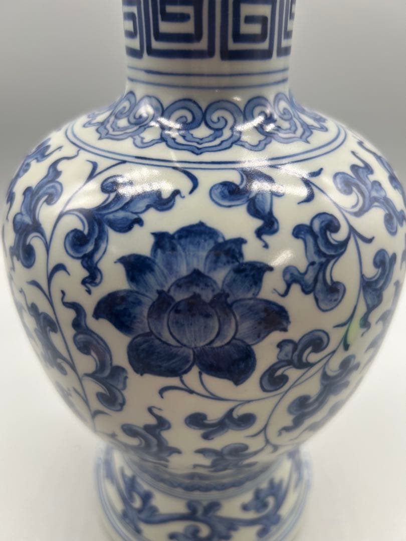 【骨董美品】中国古代　青花模様　壺