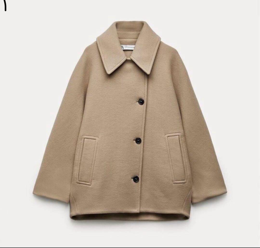 ZARA × MANTECO ケープコート ショートコート キャメル XS-S