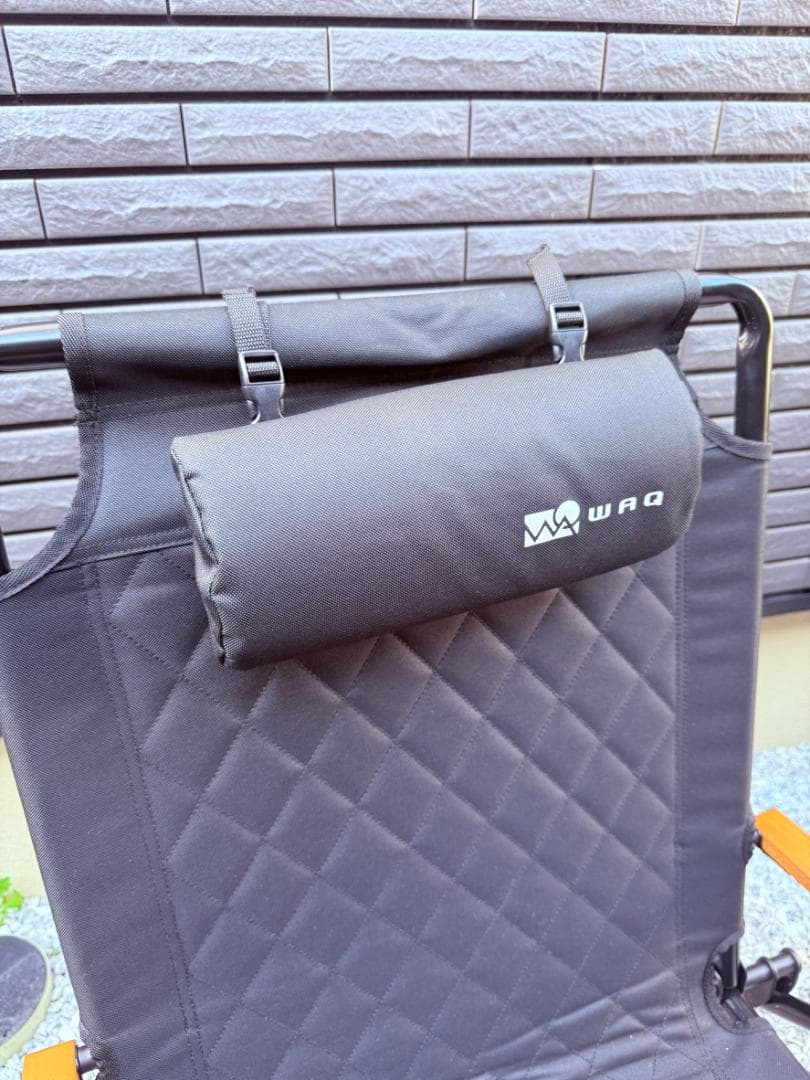 【4脚セット】WAQ リクライニングローチェアレギュラー ブラック