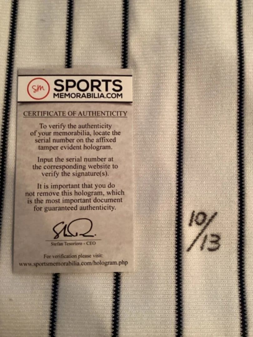 アレックスロドリゲス　直筆サイン入り　オーセンティックユニフォーム　ヤンキース