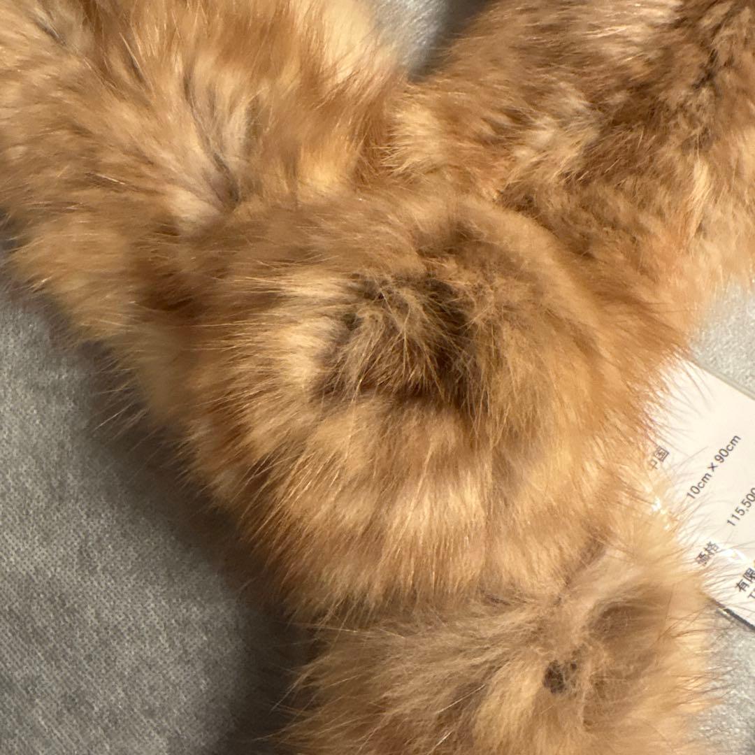 【新品未使用タグ付き】ロシアンセーブルニット マフラー 10cm x 90cm