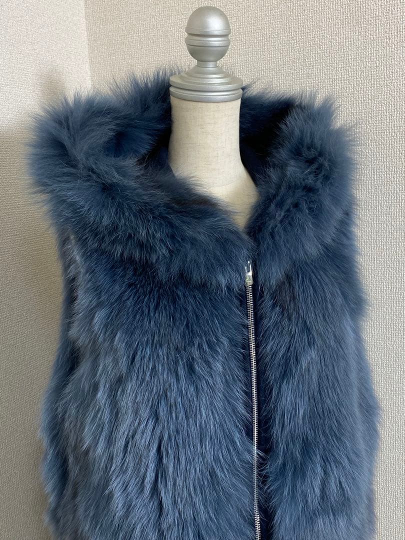 7833. 【極美品】MKstyle FOX カシミヤ 70% ジレ コート