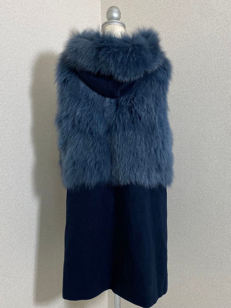 7833. 【極美品】MKstyle FOX カシミヤ 70% ジレ コート