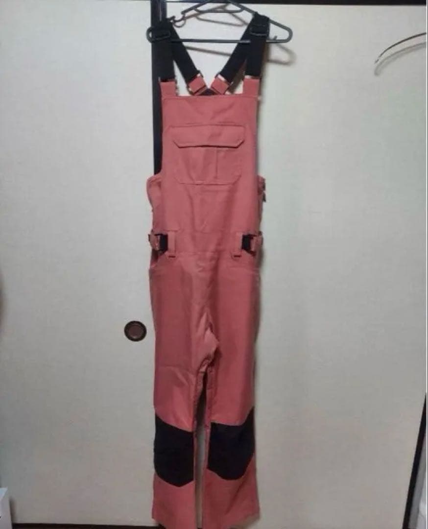 スノーボード&スキーウェア　ビブパンツ　ピンク