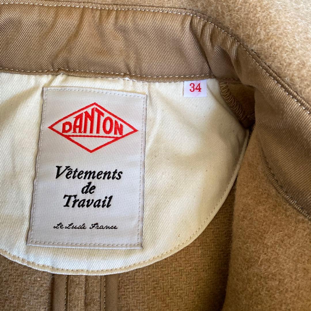 DANTON キャメル ウールコート サイズ34