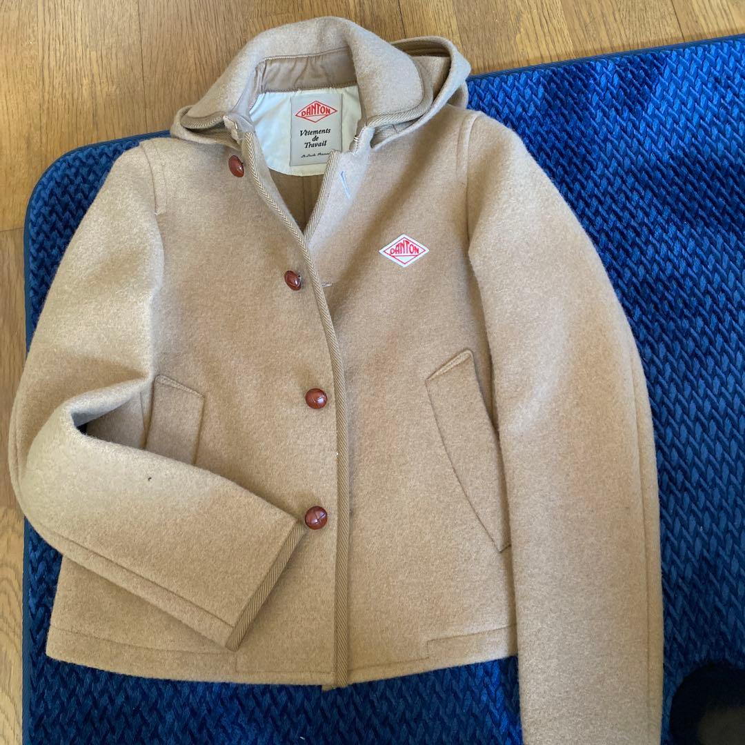 DANTON キャメル ウールコート サイズ34