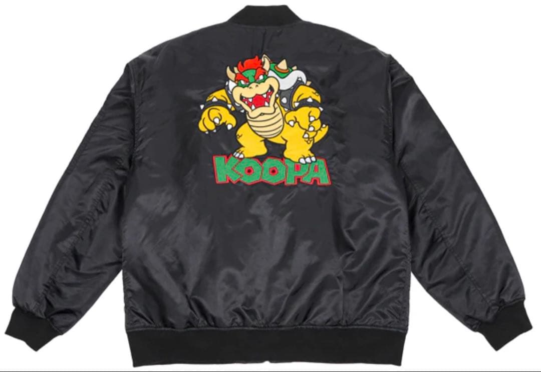 h*e様 クッパ刺繍 ブラック MA-1ジャケット　USJ