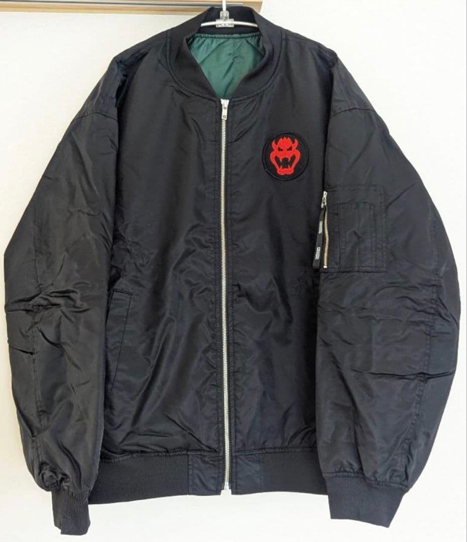 h*e様 クッパ刺繍 ブラック MA-1ジャケット　USJ