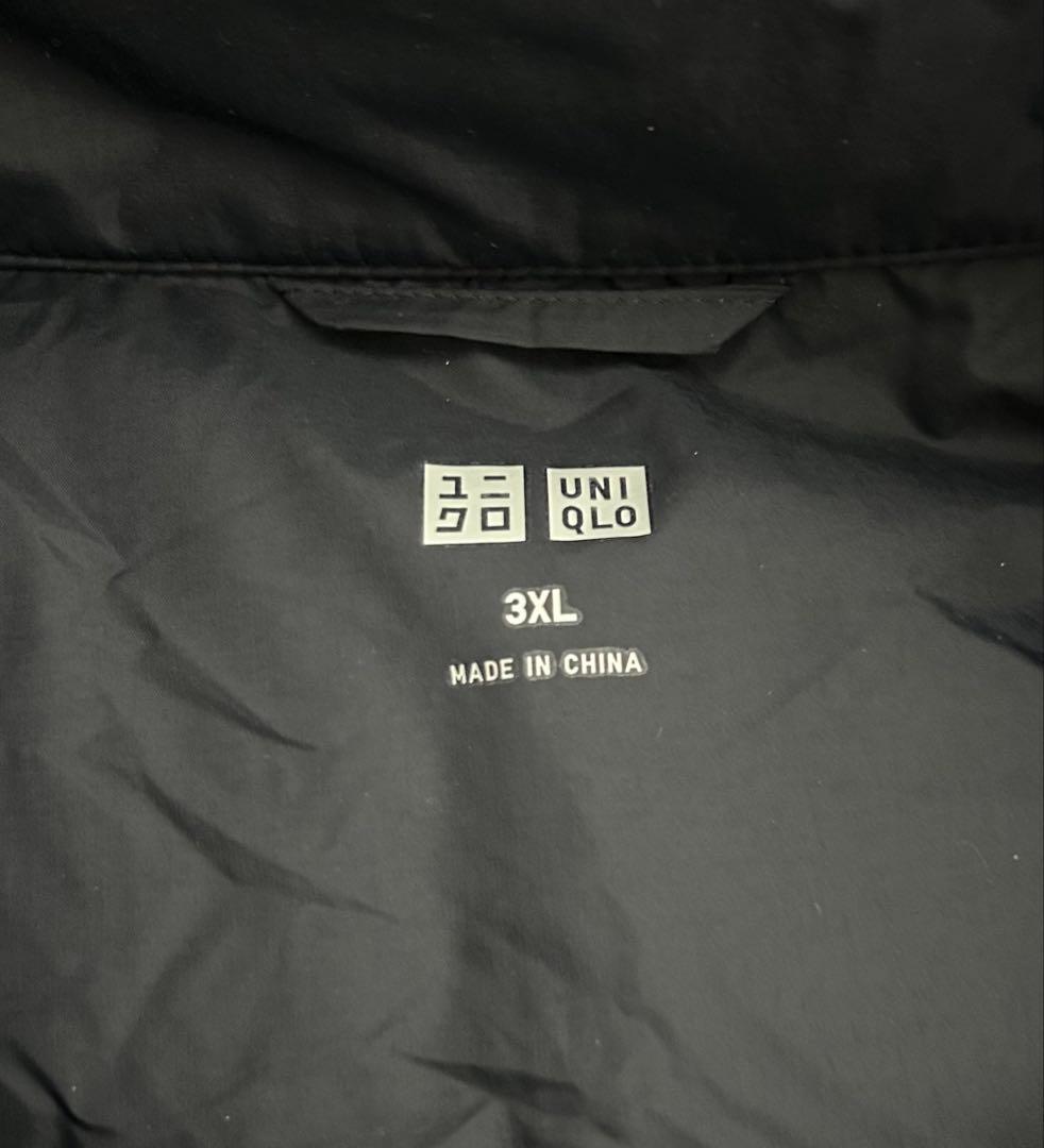 1回着 24年モデル ユニクロ ダウンベルテッドロングコート ブラック 3XL