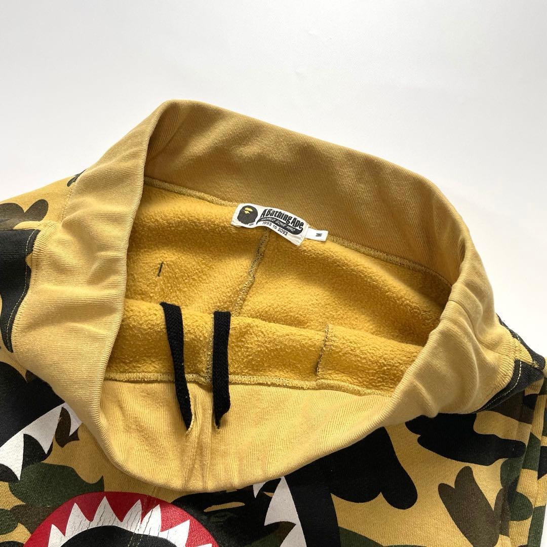 人気 美品 BAPE シャーク スウェットパンツ 迷彩 1stカモ メンズ M