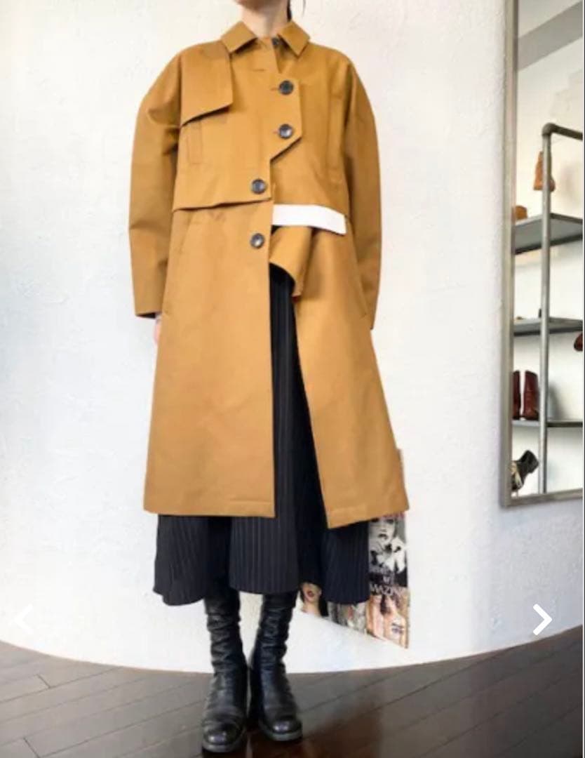 ENFOLD エンフォルドCOTTON DOUBLE 2way トレンチコート