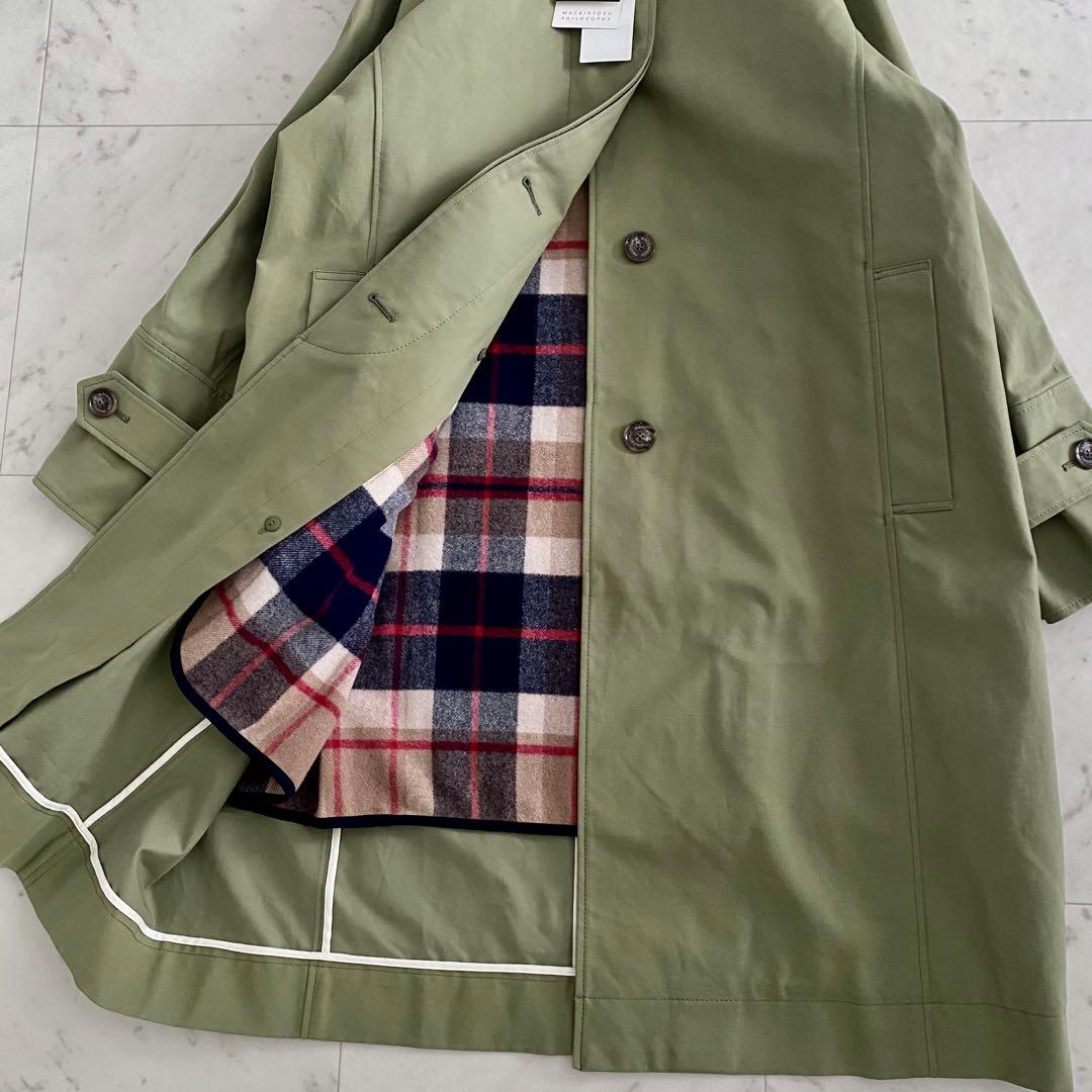 新品タグ付 マッキントッシュフィロソフィー ウールライナー付きステンカラーコート