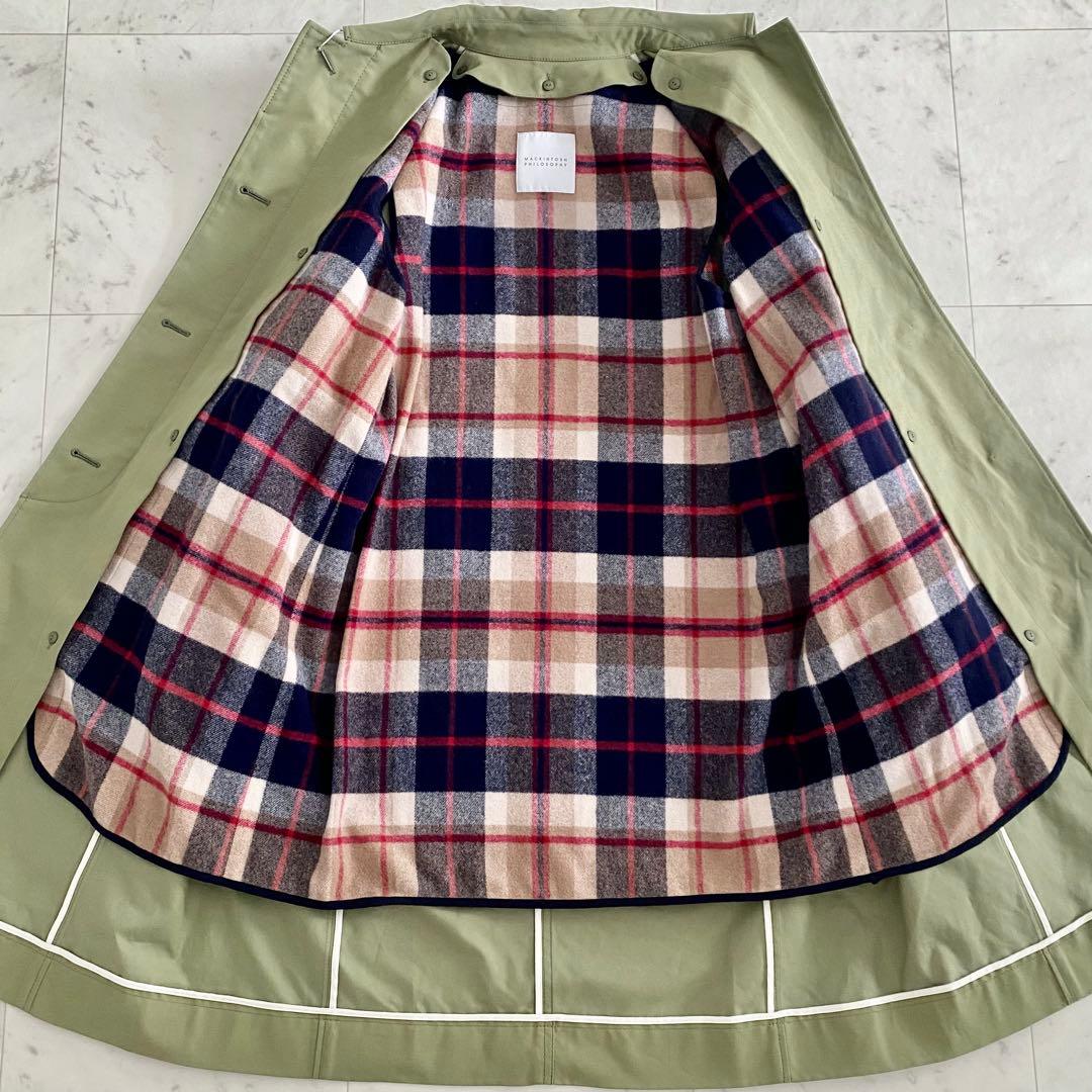 新品タグ付 マッキントッシュフィロソフィー ウールライナー付きステンカラーコート