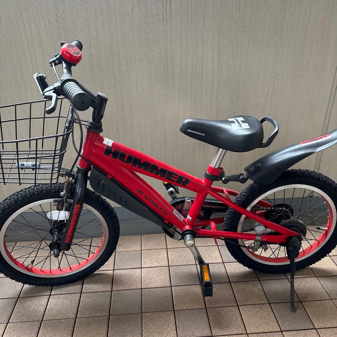 【限界割引価格】ハマーHUMMER子供用幼児用自転車　赤色