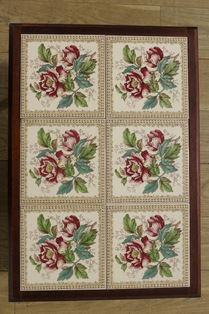 イギリス★タイル天板サイドテーブル★DemainCOLLECTION★木製家具★