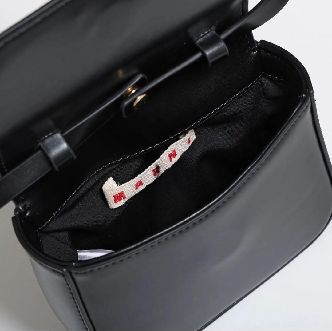 り*ご様 MARNI マルニ ミニショルダーバッグ黒