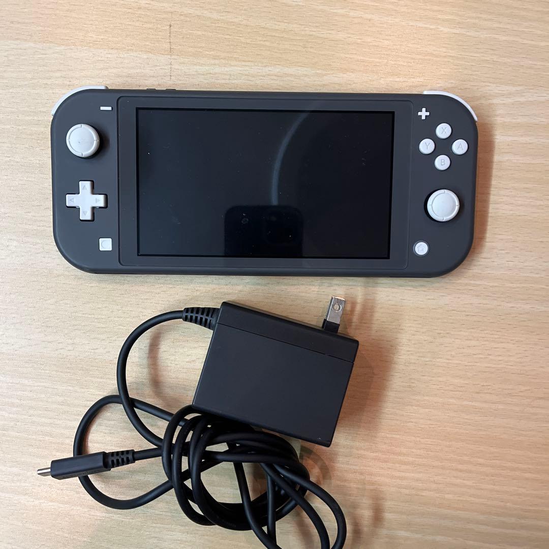 【美品】Nintendo Switch Lite グレー 本体　充電器　箱無し