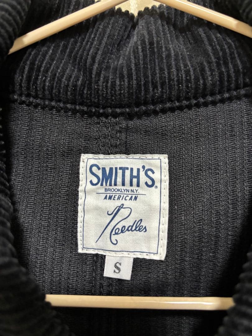 Needles × SMITH'S コーデュロイ ブラックカバーオール